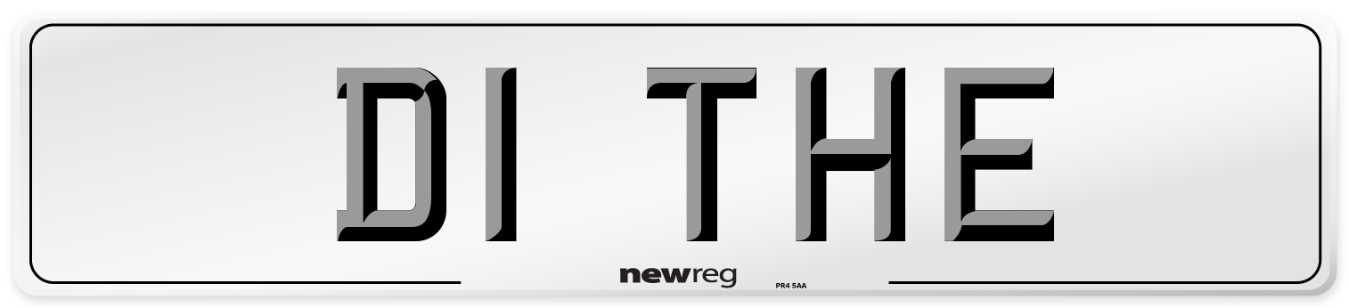 D1 THE Number Plate from New Reg